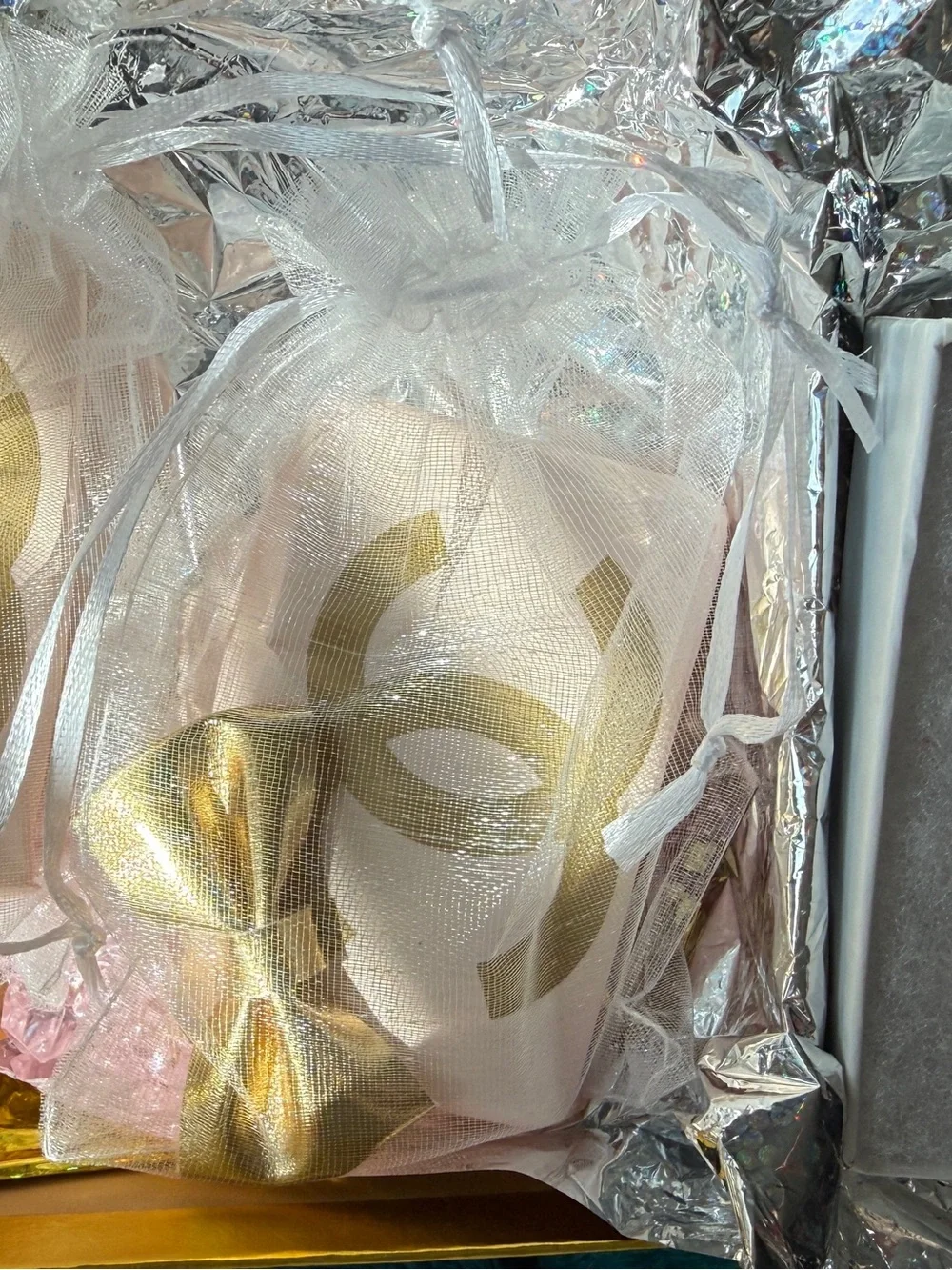 CC Gold Bow Gift Soap Set with Interlocking Logo